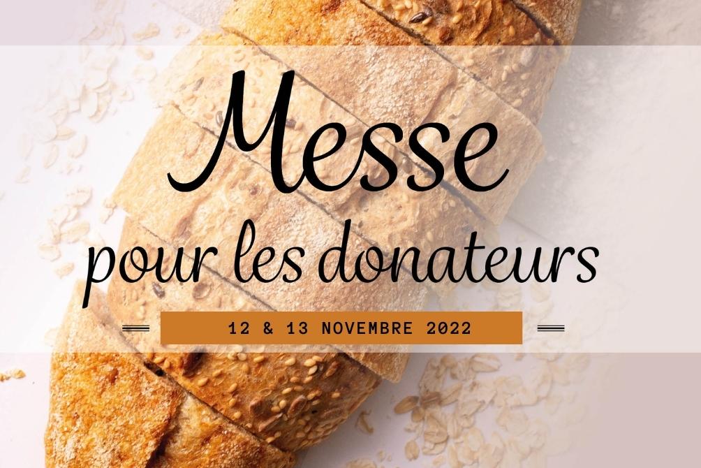 Messe pour les donateurs