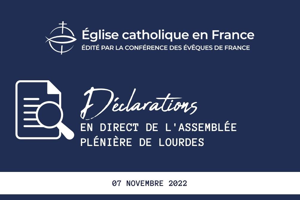 Déclarations en direct de l'Assemblée plénière à Lourdes