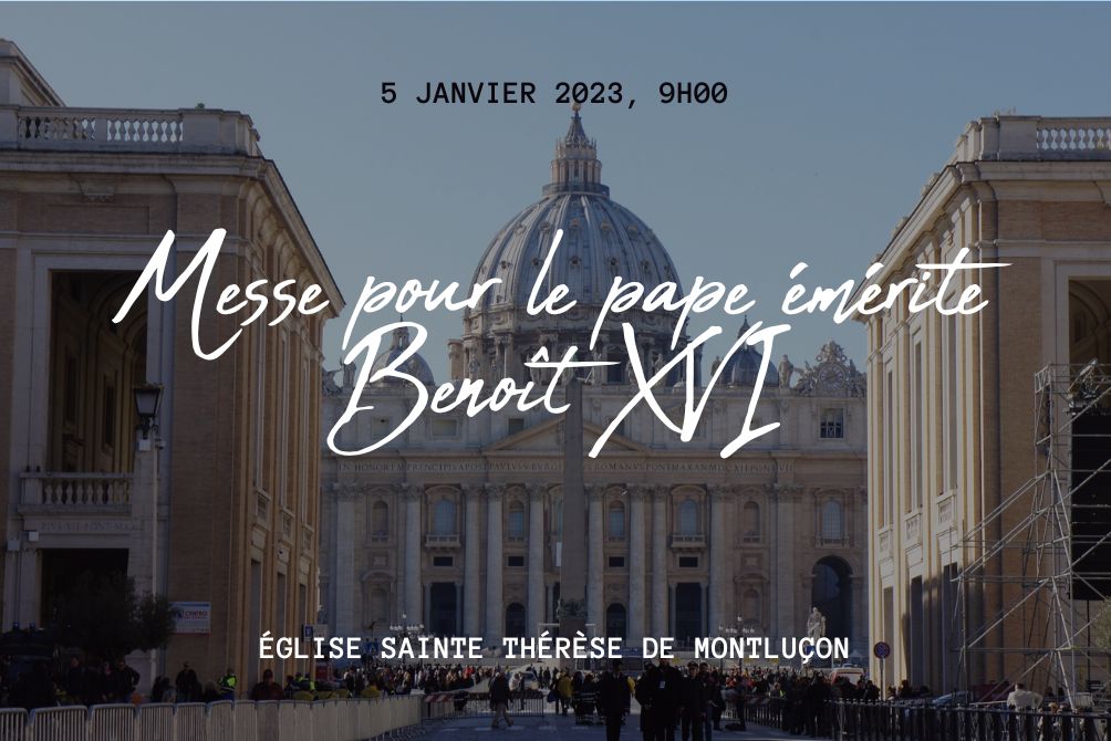 Messe pour le pape émérite Benoît XVI