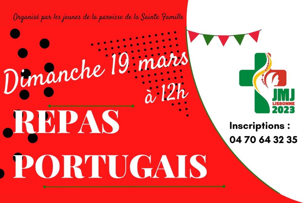 Repas Portugais par les jeunes de la paroisse de la Ste Famille