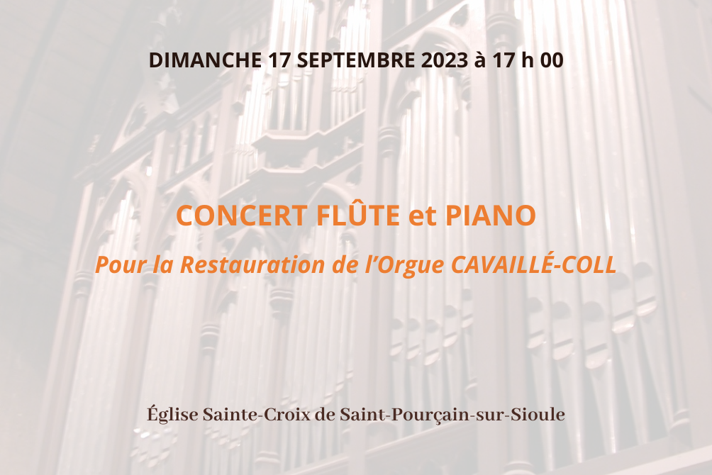 Concert pour la restauration de l'orgue