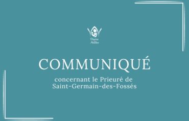 Communiqué – Prieuré de Saint-Germain-des-Fossés