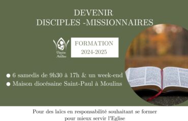 Formation « Devenir Disciples Missionnaires » 2024-2025