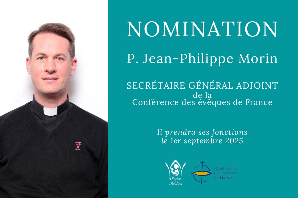 Nomination du Père Jean-Philippe Morin, Secrétaire adjoint de la Conférence des évêques de France